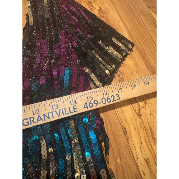 Vintage Alyce Designs Sequin Party Dress Size 14 • Made in USA‎ - Picture 5 of 11